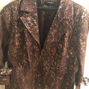 Women’s Metallic Suede Jacket